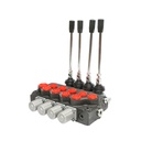 Distribuitor hidraulic cu 4 manete supapa de siguranta SD11 debit 80L/min levier si reductie -15 /+80