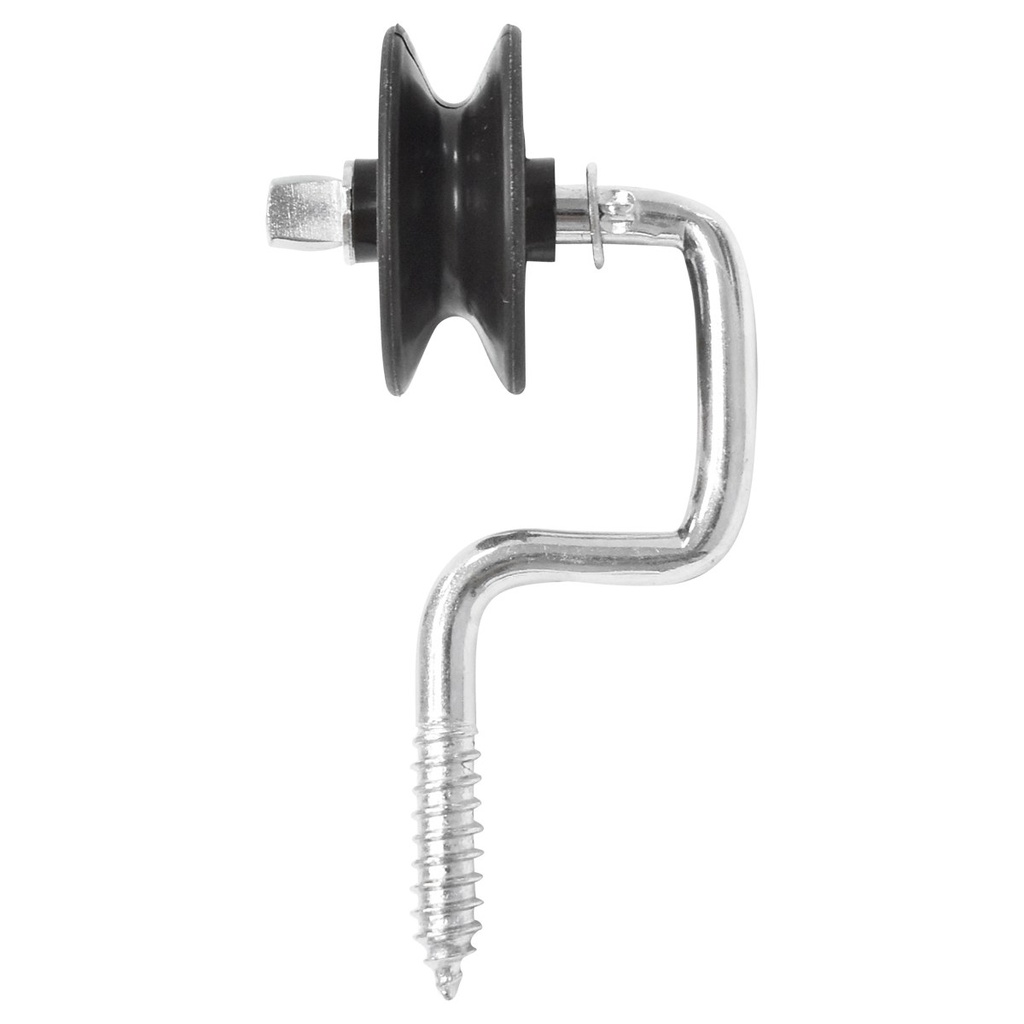 Izolator negru cu fanta fi 6.9mm 107x54mm gard electric Thor