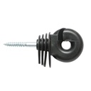 Izolator inelar compact negru fi 6mm 90x40mm gard electric Thor