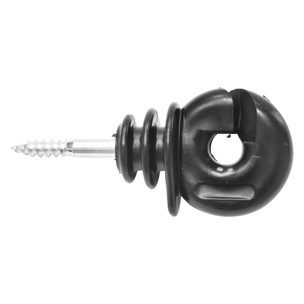 Izolator inelar compact negru fi 5.9mm 89x40mm gard electric Thor