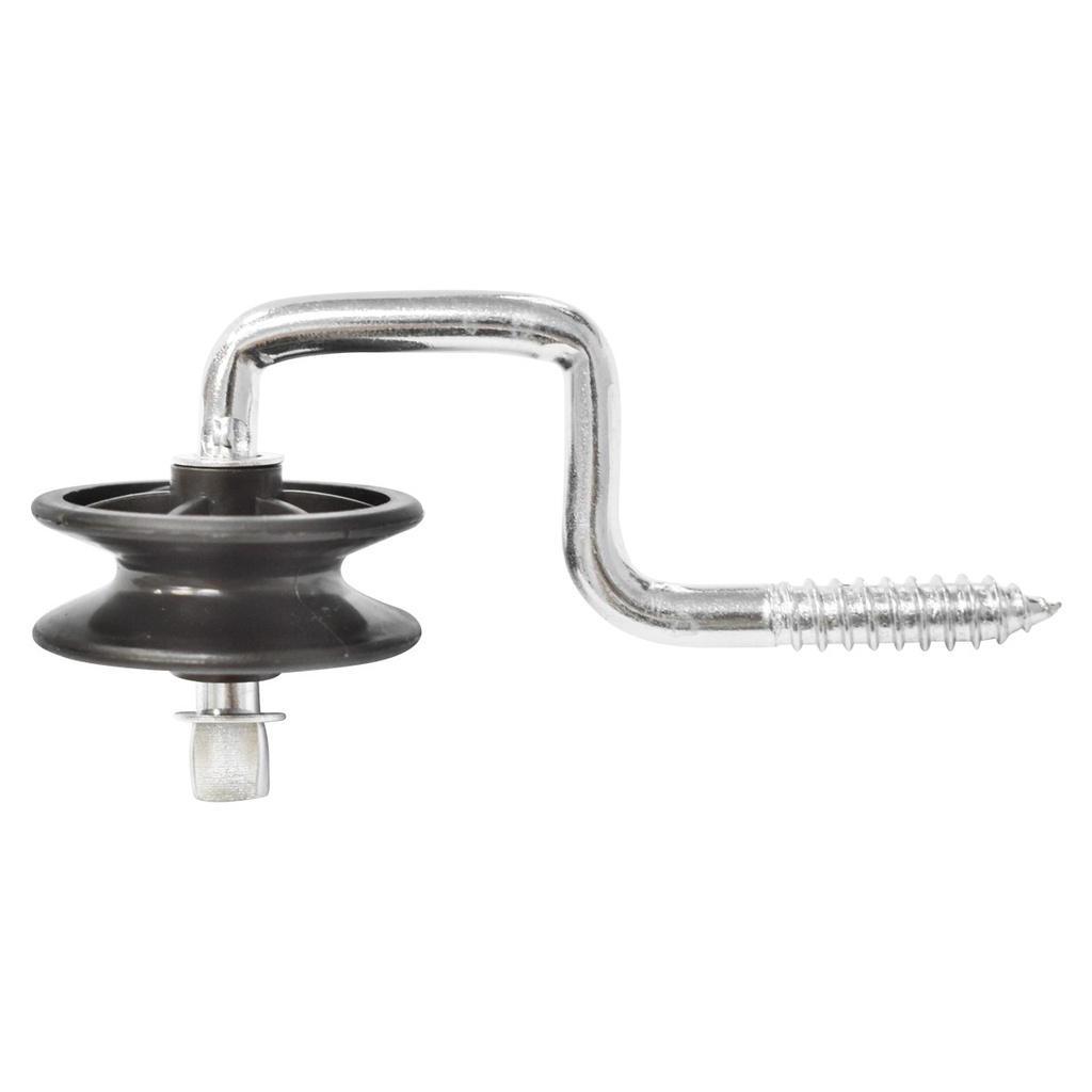 Izolator negru cu fanta fi 6.9mm 107x54mm gard electric Mezofarm