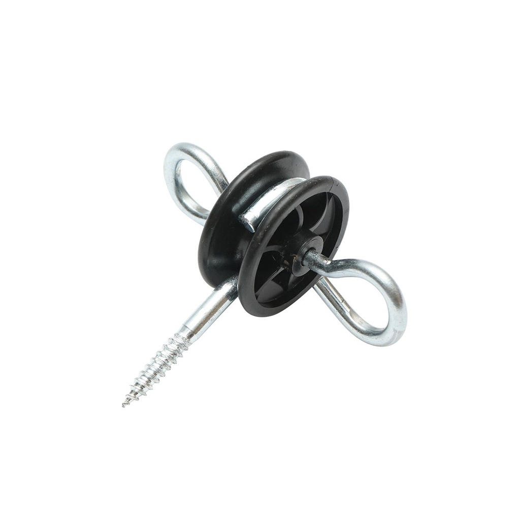 Izolator cu ancorare dubla fi 5.8mm 93x84mm gard electric Mezofarm