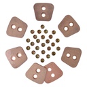 Set ferodouri disc ambreiaj 4,8mm 12 bucati cu nituri D1010 U-1010