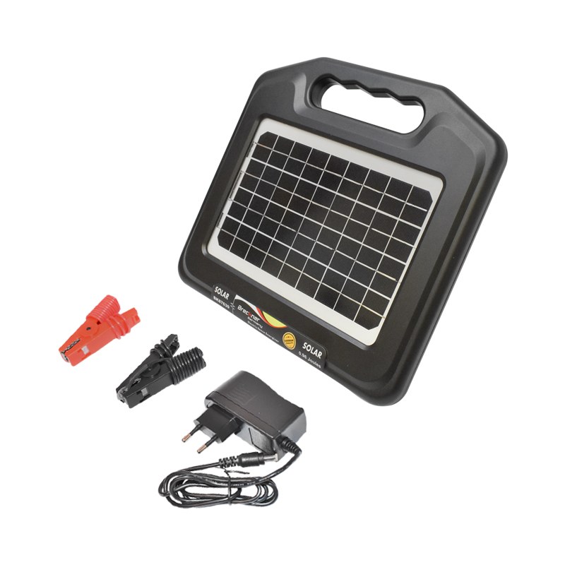 Panou solar cu generator impulsuri 0.96 Joule 7Km gard electric cu baterie 12V 12Ah