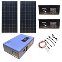 Sistem kit panou solar fotovoltaic cu invertor 700W, cablu electric si accesorii de conectare