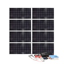 Sistem kit panou solar fotovoltaic cu invertor 3000W, cablu electric si accesorii de conectare