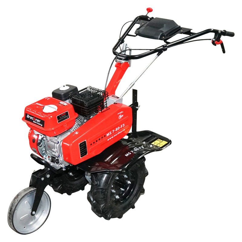 Motosapa pe benzina MS 7-80, 2+1 viteze, 7 CP, 208 cc, latime lucru 80 cm, roti si freze incluse, 77 kg