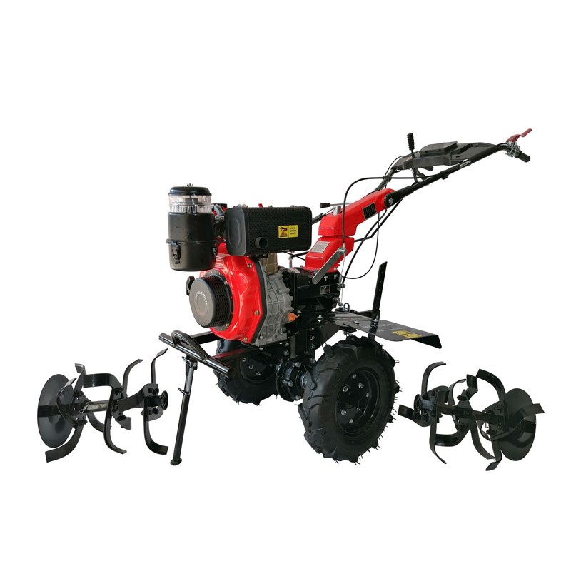 Motocultor diesel MT 7-105-D, 2+1 viteze, 7 CP, latime lucru 105 cm, roti de cauciuc si freze incluse, 125 kg