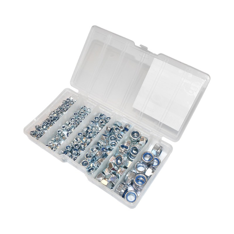 Trusa piulite 285 piese DIN985 M4, M5, M6, M8, M10, M12