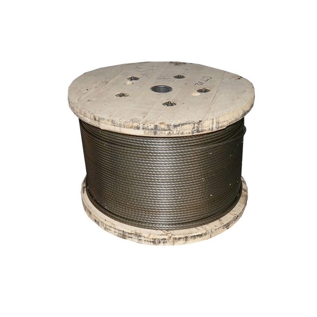 Cablu troliu otel 6x37 fi 16mm cu inima textila 1000m/rola