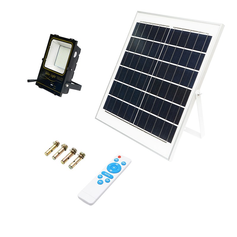 Sistem pentru iluminat cu panou solar 22W, lampa 75W si nivel de protectie IP66