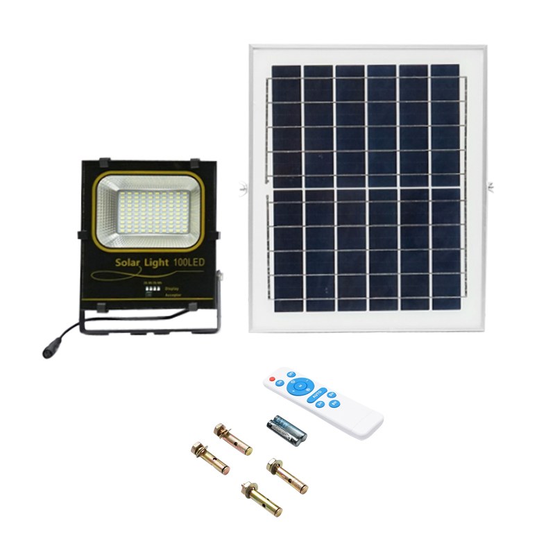 Lampa LED 50W cu panou solar si nivel de protectie IP66