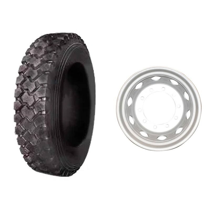 Janta cu anvelopa autobasculanta off-road 14PR, indice sarcina: 118/114