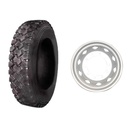 Janta cu anvelopa autobasculanta off-road 14PR, indice sarcina: 118/114
