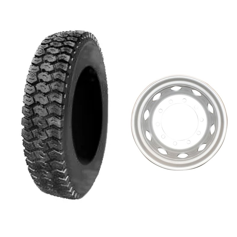 Janta cu anvelopa autobasculanta off-road 14PR, indice sarcina: 118/114