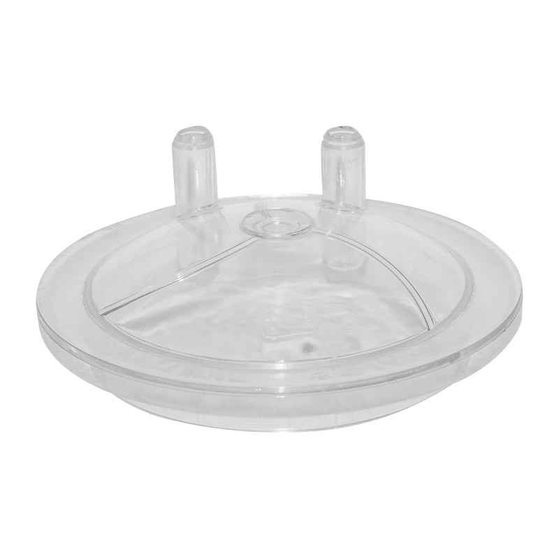Capac transparent cu fusta bidon 30L 2 iesiri pentru aparat de muls vaci
