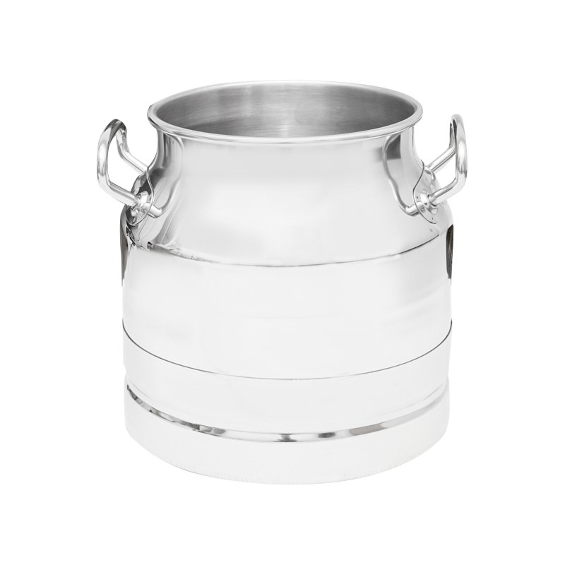 Bidon de inox pentru lapte cu capac 10L aparat de muls vaci