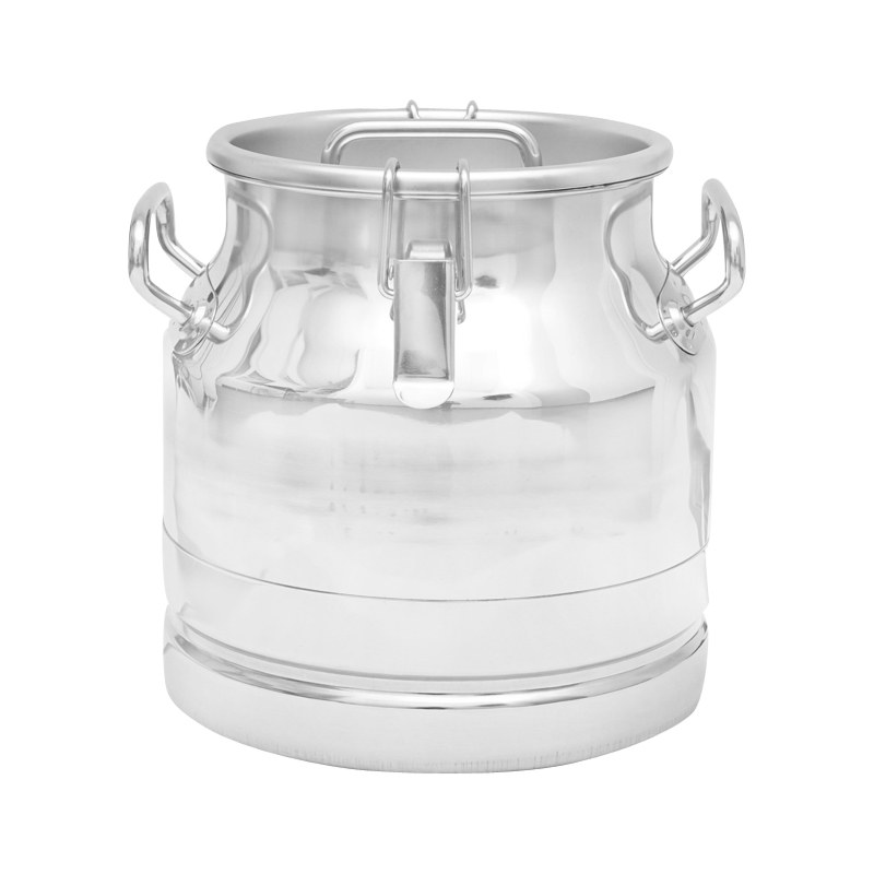 Bidon de inox pentru lapte cu capac 10L aparat de muls vaci