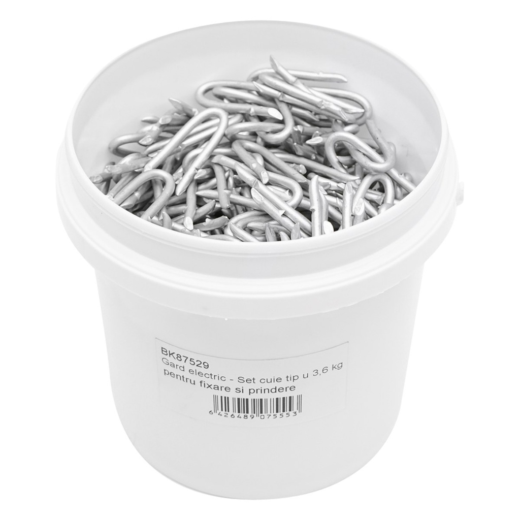 Cuie tip U 3,6Kg pentru fixare si prindere fir, sarma, gard electric
