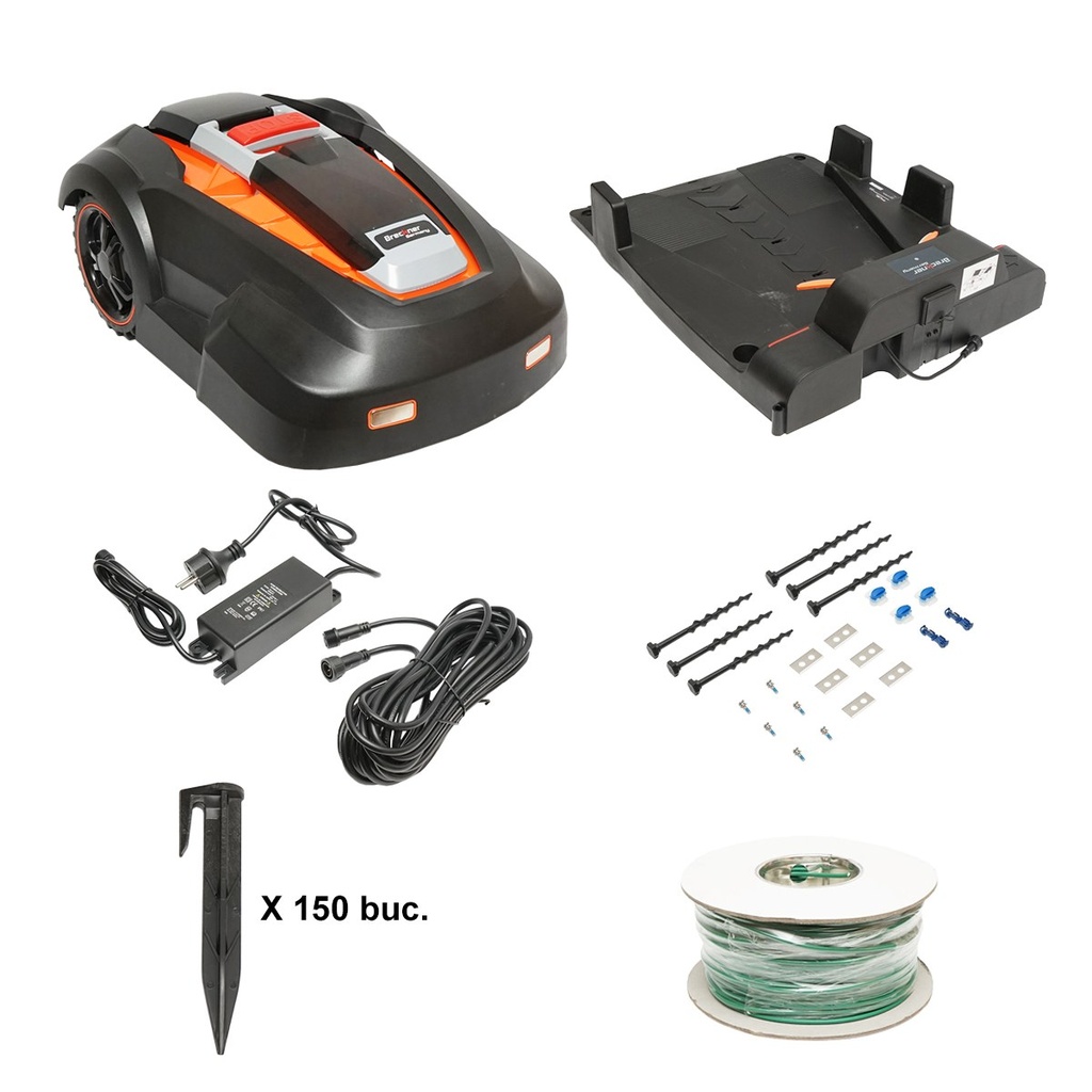 Robot pentru tuns gazon latime taiere 240mm, pentru suprafete de pana la 1000mp