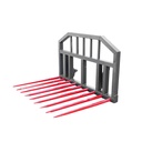 Furca cu 9 tepuse 1100 mm pentru gunoi grajd si manipulare baloti