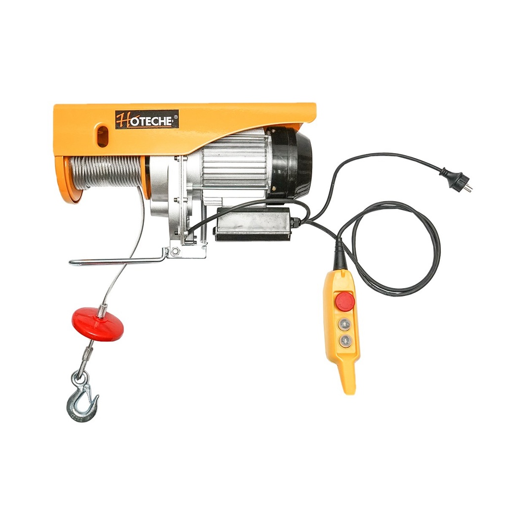 Palan electric/macara 220V sarcina maxima 1200Kg putere 1850W, cablu otel fi 5.6mm x12m Hoteche