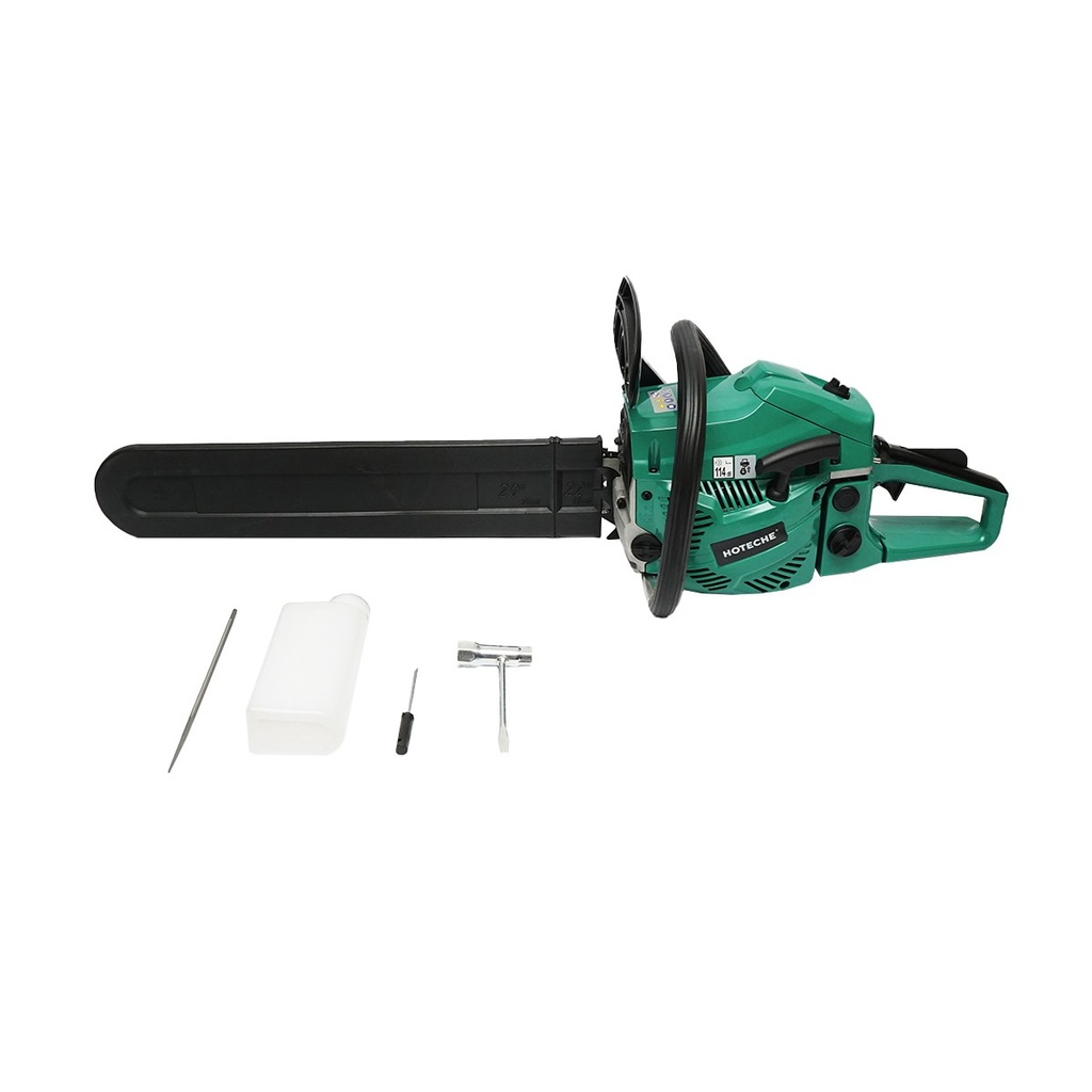 Motofierastrau drujba profesionala, motor 2T cu racire fortata, 56CC, 2400W, lama 550mm Hoteche
