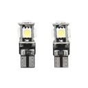 Set 2 becuri LED SMD 12V T10 0,16A lumina rece