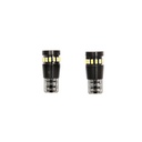 Set 2 becuri LED SMD 12V T10 0,12A lumina calda
