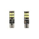 Set 2 becuri LED SMD 12V T10 0,2A lumina rece