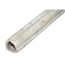 Set teava triunghiulara cardan seria T6 exterior 54 si interior 45 cruce 30,2x92 L=1m