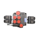 Distribuitor hidraulic P80 electromagnetic cu 2 cai, 24V