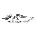 Set 8 stroboscoape cu 3 LED-uri, lumina galbena 12V
