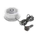 Lampa avertizare rotunda, girofar cu 240 LED-uri lumina galbena, prindere magnetica, intrerupator ON/OFF cu indicator luminos, 12V/24V