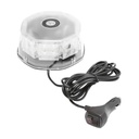 Lampa avertizare rotunda, girofar cu 32 zone LED-uri SMD lumina galbena, prindere magnetica, intrerupator ON/OFF cu indicator luminos, 12V/24V