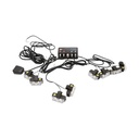 Set 8 stroboscoape cu 2 LED-uri, lumina galbena 12V