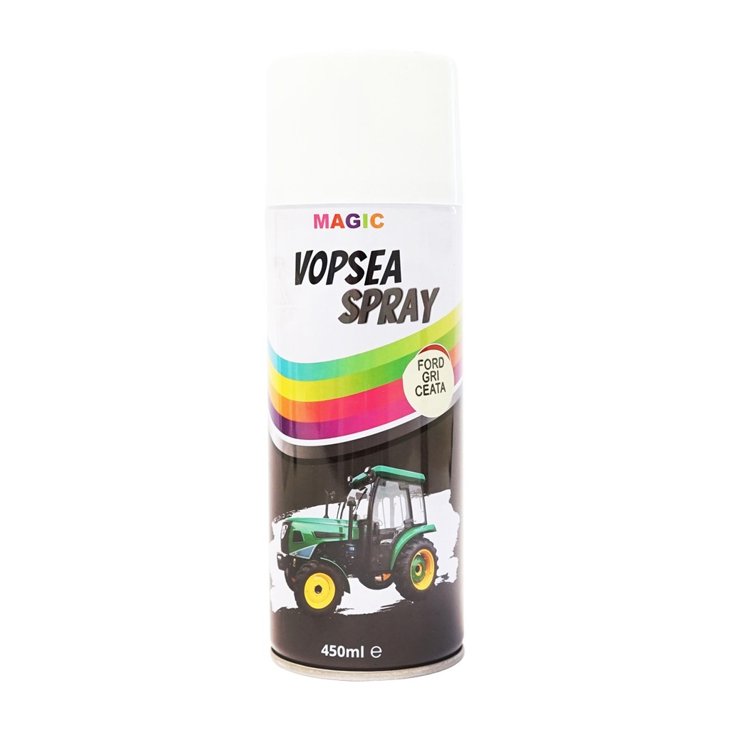 Spray vopsea auto gri ceata tip Ford profesionala cu uscare rapida 450ml MAGIC