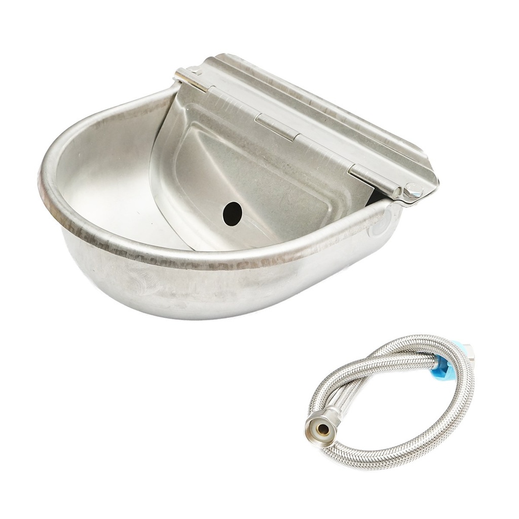 Adapatoare pentru oi din inox cu plutitor nivel constant 2.5L 250x240x100mm si furtun 750mm filet 1/2