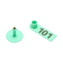 Set 100 crotalii numerotate 101 -200 verzi pentru capre, oi