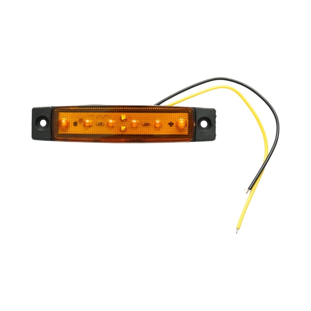 Lampa gabarit laterala slim LED 12V-24V galbena 96x19x8mm