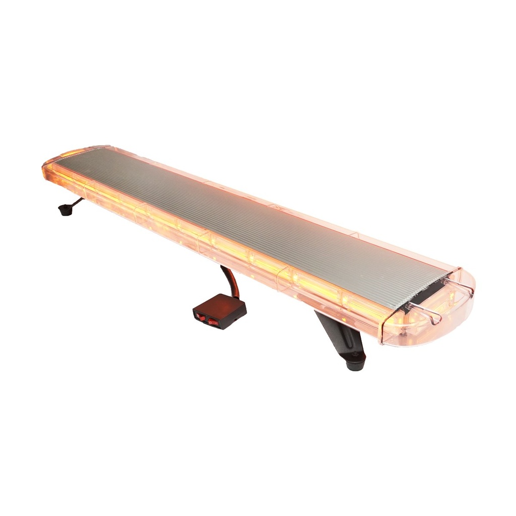 Rampa luminoasa girofar 12V cu 22 module lumina galbena 1180x210x64mm