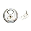 Lacat tip disc din otel inoxidabil cu 2 chei