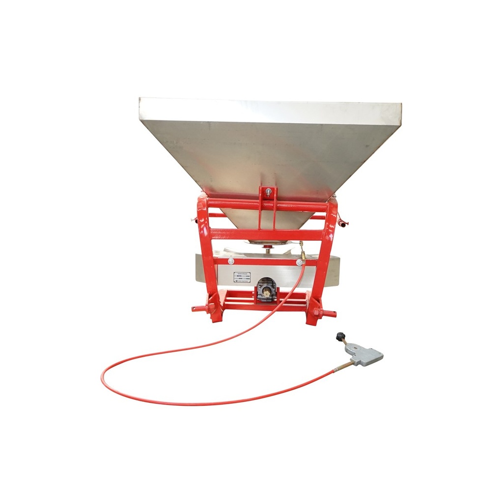 Distribuitor ingrasaminte din inox FLS400 cu cardan inclus si buncar de 400kg