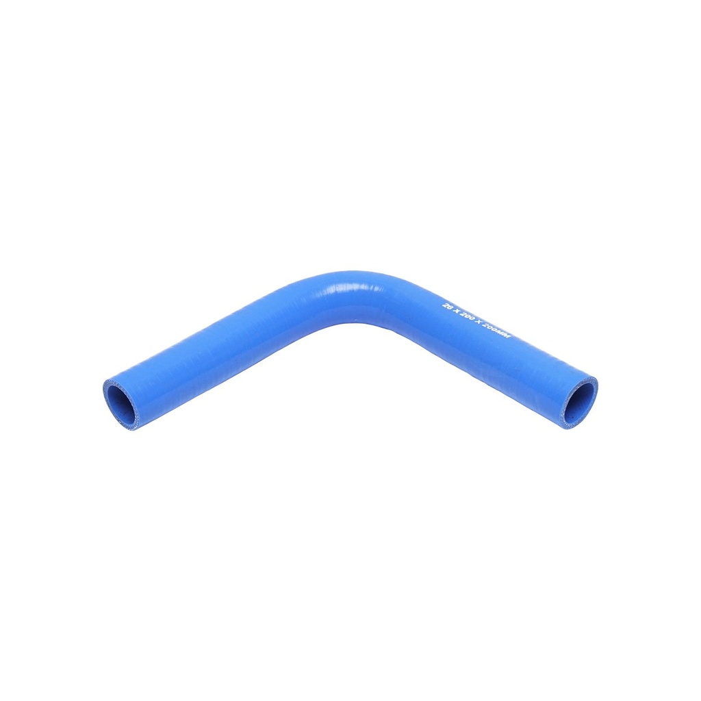Furtun cotit silicon 90 grade cu insertie textila 28x200x200mm