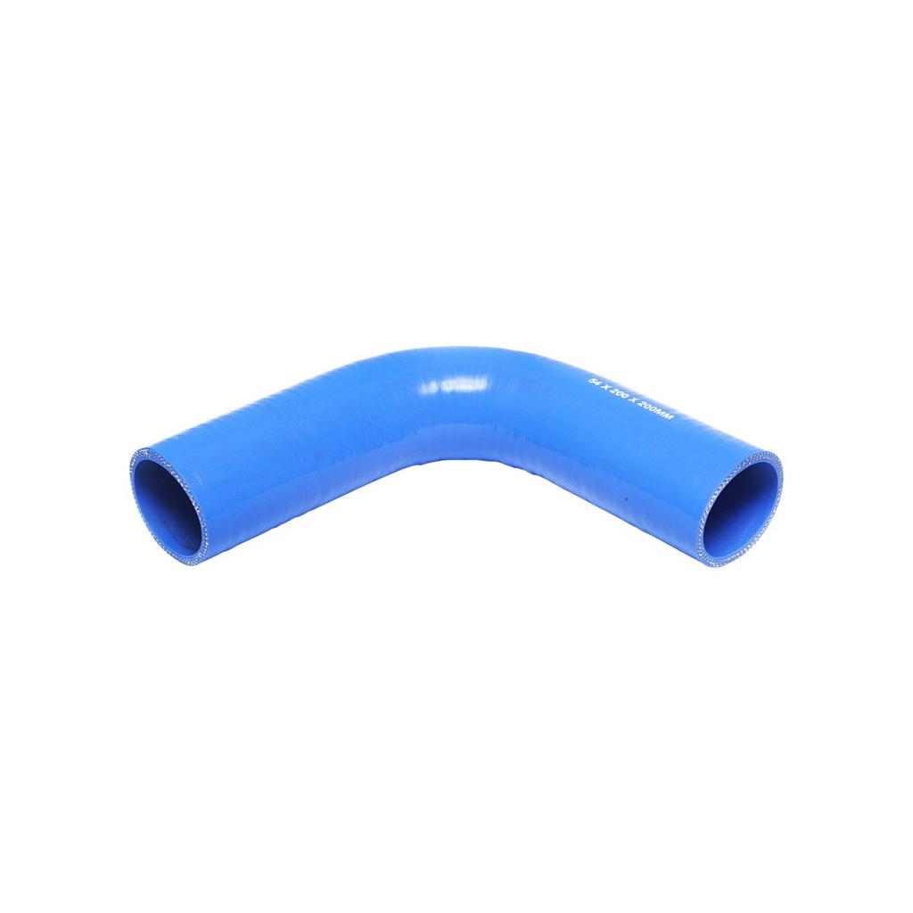 Furtun cotit silicon 90 grade cu insertie textila int. 54x200x200mm