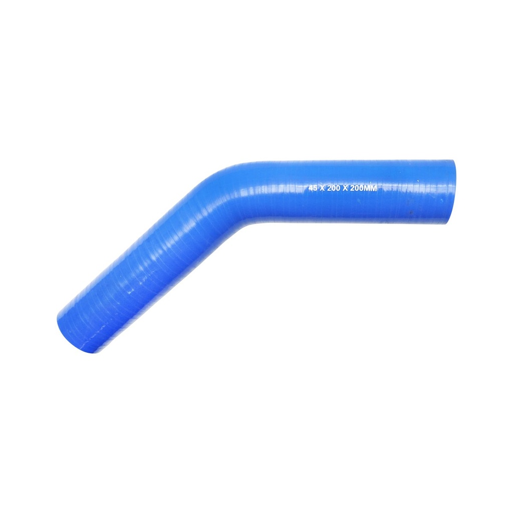 Furtun cotit silicon 45 grade cu insertie textila 45x200x200mm