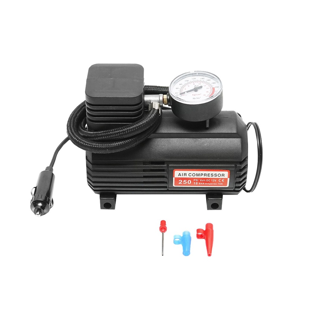 Compresor auto 12V/10A, alimentare la priza bricheta auto, presiune maxima 18 Bar