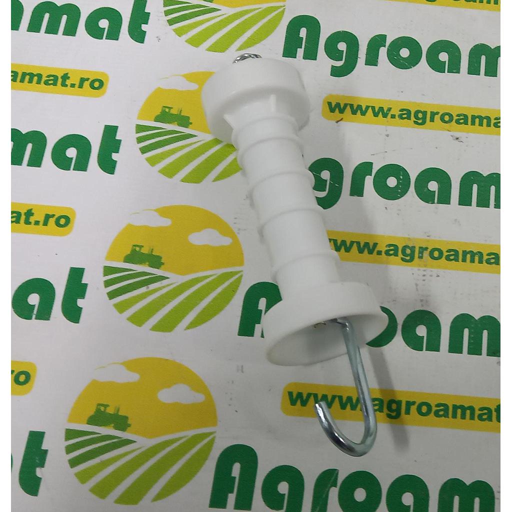 Maner Poarta Alb cu Carlig si Arc Mezofarm