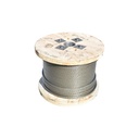 Cablu troliu otel 6x25 fi 11mm inima metalica batut 0,7Kg/1m, 215m/rola