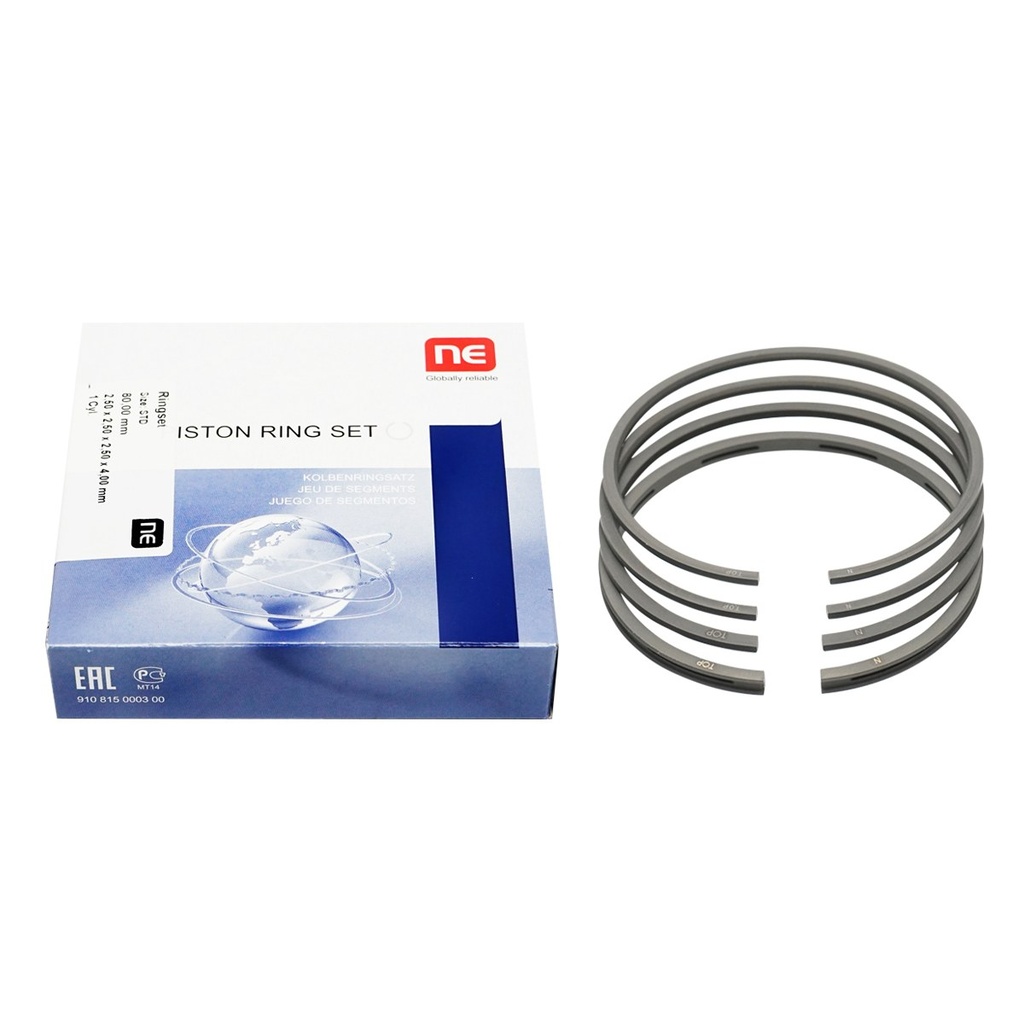 Set segmenti fi 80mm 2.5mm+2,5x2,5x4mm pentru piston compresor Tractor Forestier cu motor Perkins
